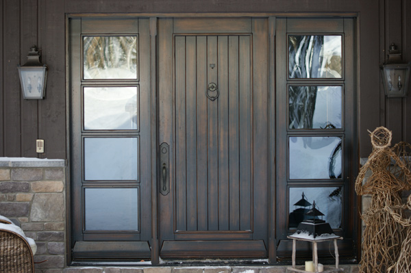 Porte sur mesure en bois massif